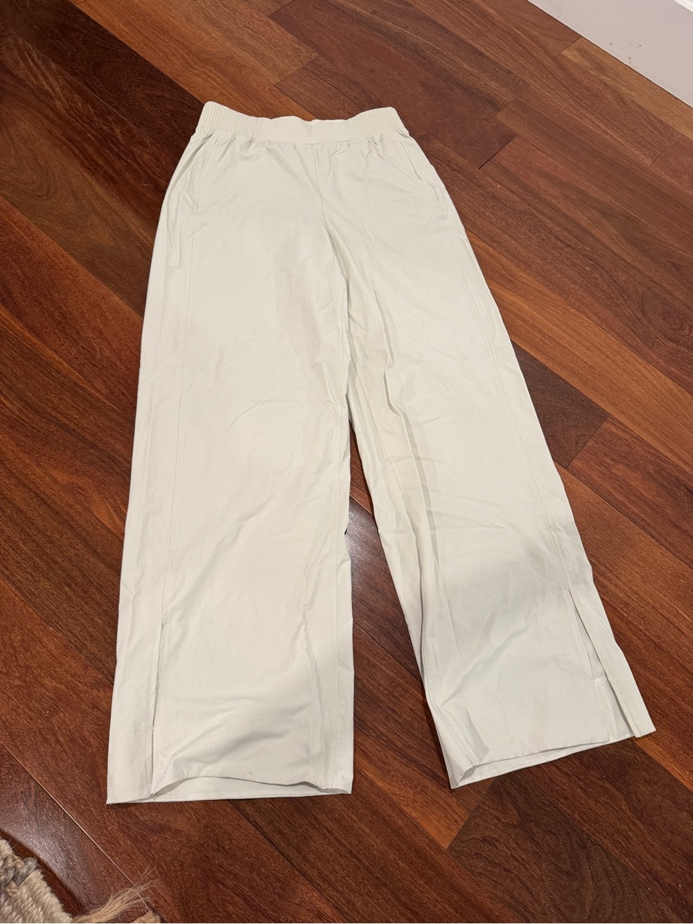 lululemon athletica Light Cream Wide-Leg Track Pants